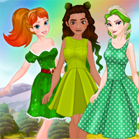 Free online flash games - Princess St Patricks Party game - Games2Dress 