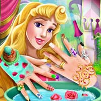 Free online flash games - Sleeping Princess Nails Spa game - Games2Dress 