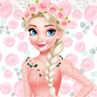 Free online flash games - Ice Princess Stylish Roses EgirlGames game - Games2Dress 