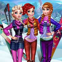 Free online flash games - Princesses Visit Arendelle ZeeGames game - Games2Dress 