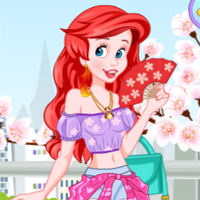 Free online flash games - Mermaid Flies To Tokyo game - Games2Dress 