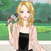 Free online flash games - News Report Girl game - Games2Dress 