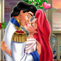 Free online flash games - Mermaid Princess Mistletoe Kiss game - Games2Dress 