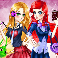 Free online flash games - Manga Princesses Back To School Cutezee game - Games2Dress 