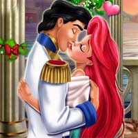 Free online flash games - Mermaid Princess Mistletoe Kiss Girlsplay game - Games2Dress 