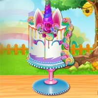 Free online flash games - Unicorn Cake Cooking game - Games2Dress 