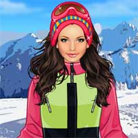 Free online flash games - Skiing Loving game - Games2Dress 