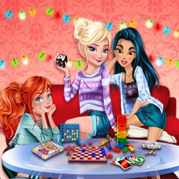 Free online flash games - Princesses Board Games Night EnjoyDressup game - Games2Dress 