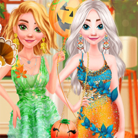 Free online flash games - Princesses Happy Thanksgivings Day game - Games2Dress 