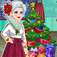 Free online flash games - Crystals Xmas Home Deco game - Games2Dress 