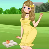 Free online flash games - Girl on the Lawn LoliGames game - Games2Dress 