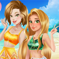 Free online flash games - Princesses Summer Getaway game - Games2Dress 