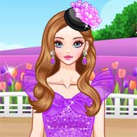 Free online flash games - Purple Romance game - Games2Dress 