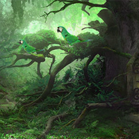 Free online flash games - Avm Wizard Forest Escape game - Games2Dress 