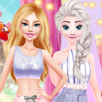Ellie And Eliza In Candyland