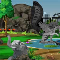 Free online flash games - KnfGame Escape From The Natural Theme Park game - Games2Dress 