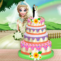 Free online flash games - Elsa Wedding Cake Cooking game - Games2Dress 