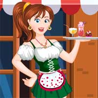 Free online flash games - Pretty Waitress game - Games2Dress 