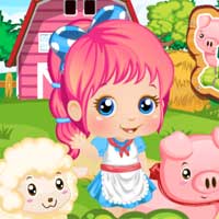 Free online flash games -  Baby Alice Farm Life PlayPink game - Games2Dress 