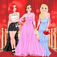 Free online flash games - Princesses Red Carpet Gala game - Games2Dress 