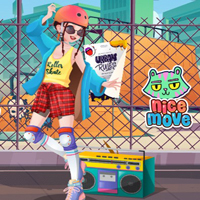 Free online flash games - Girly Roller Skate game - Games2Dress 
