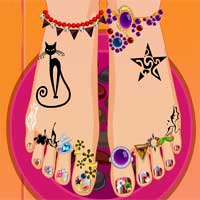 Free online flash games - Princess Pedicure Salon game - Games2Dress 