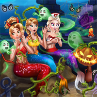 Free online flash games - Mermaid Haunted House game - Games2Dress 