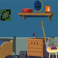 Free online flash games - EscapeGamesToday Elegant Blue House Escape game - Games2Dress 