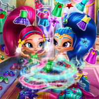 Free online flash games - Glittery Genies Wardrobe Cleaning Agame game - Games2Dress 