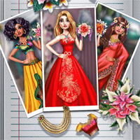Free online flash games - Exotic Wedding Looks Playdora game - Games2Dress 