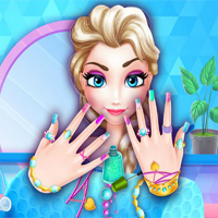 Free online flash games - Ice Princess Nails Salon game - Games2Dress 