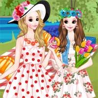 Free online flash games - Picnic with Friend game - Games2Dress 