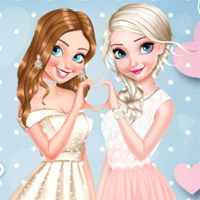 Free online flash games - Princesses Glittery Bridesmaids game - Games2Dress 