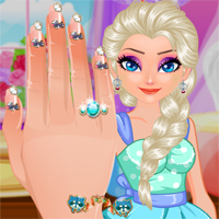 Free online flash games - Elsa Nails Salon game - Games2Dress 