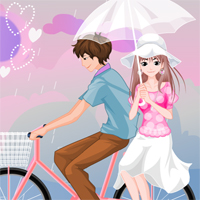 Free online flash games - Love in Rain DidiGames game - Games2Dress 