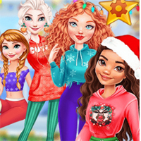 Free online flash games -  Princesses Twelve Days Of Christmas game - Games2Dress 