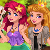 Free online flash games -  Princess Casual Cosplay Challenge game - Games2Dress 