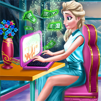 Free online flash games - Ice Queen Royal Blog game - Games2Dress 