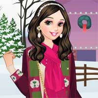 Free online flash games - Rural Winter game - Games2Dress 