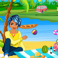 Free online flash games - Princess Moana Summer Day game - Games2Dress 