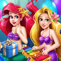 Free online flash games - Mermaid Birthday Party game - Games2Dress 