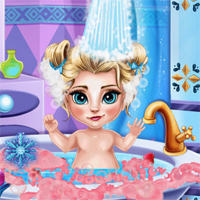 Free online flash games - Ice Queen Baby Bath game - Games2Dress 