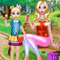 Free online flash games - Mommy And Daughter Summer Day DariaGames game - Games2Dress 