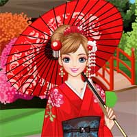 Free online flash games - Japanese Princess game - Games2Dress 