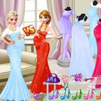 Free online flash games - Pregnant Princesses Fashion Dressing Room ZeeGames game - WowEscape