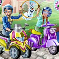 Free online flash games - Princess Scooter Ride game - Games2Dress 