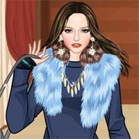 Free online flash games - Colorful Fur Collar game - Games2Dress 
