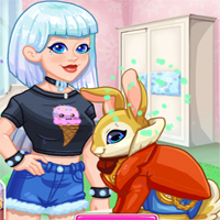 Free online flash games - Crystal Adopts A Bunny game - Games2Dress 