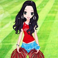 Free online flash games - Football Cheerleaders game - Games2Dress 