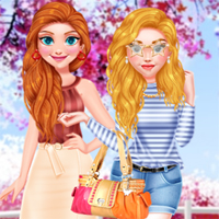 Free online flash games - Princess Girls Trip To USA game - Games2Dress 